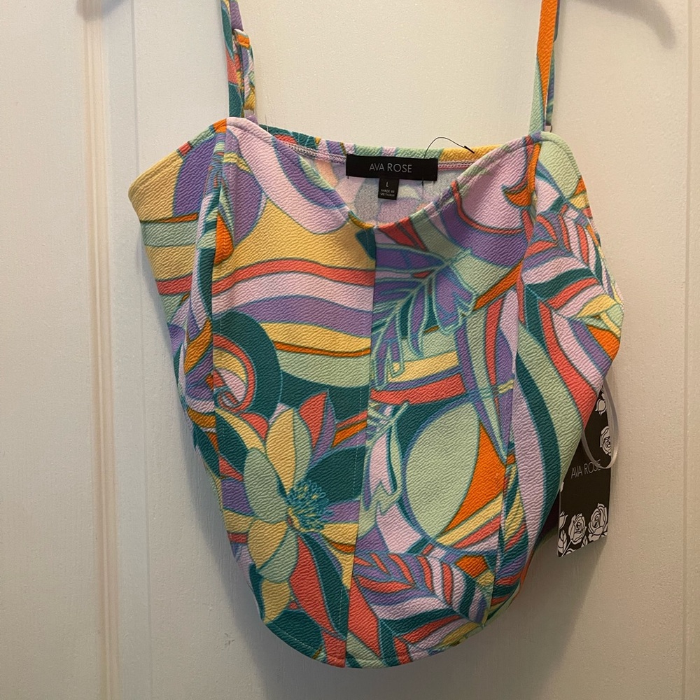 Ava rose crop top